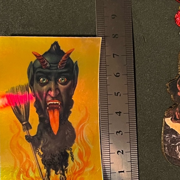 Krampus Ornament Set - Krampusnacht Holiday Decor Collectible Gift - xmas devil - Picture 9 of 13